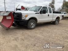 2012 Ford F250 4x4 Extended-Cab Pickup Truck Runs & Moves) (Flat tire (1), Vehicle Arrived with Full