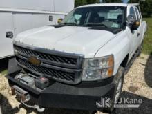 2013 Chevrolet Silverado 2500HD 4x4 Extended-Cab Pickup Truck Runs & Moves) (Paint Damage on Hood