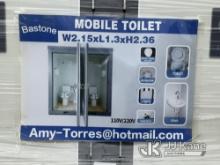 2023 Bastone 110V Portable Toilets with Double Closestools (New/Unused) NOTE: This unit is being sol