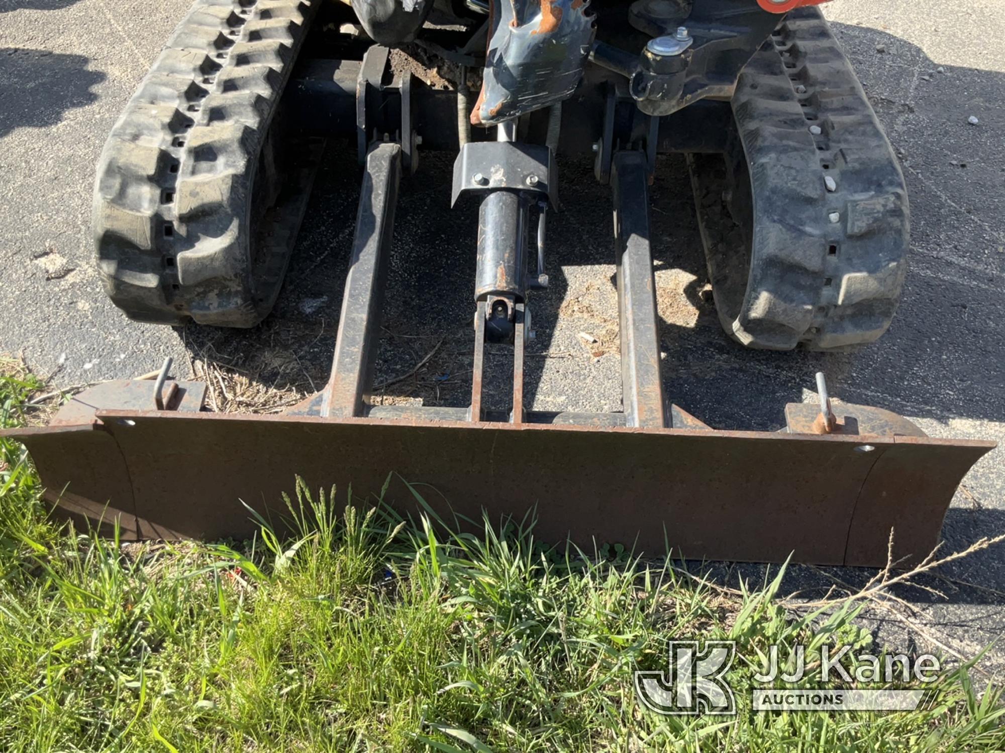 (South Beloit, IL) Kubota U17VR1 Mini Hydraulic Excavator Wrecked-Condition Unknown, Hole in Fuel Ta