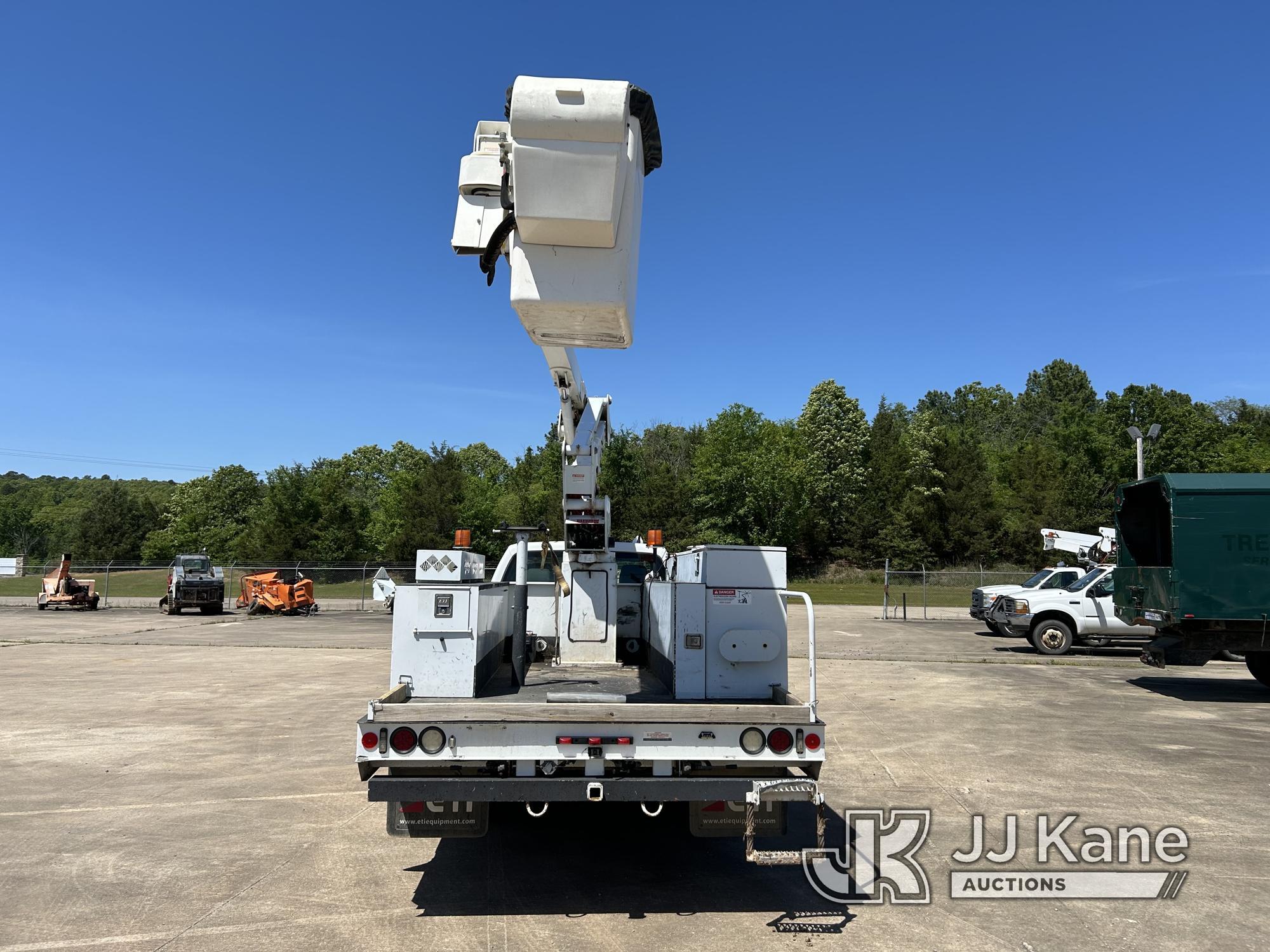(Conway, AR) ETI ETC37IH, Articulating & Telescopic Bucket Truck mounted behind cab on 2014 Ford F55
