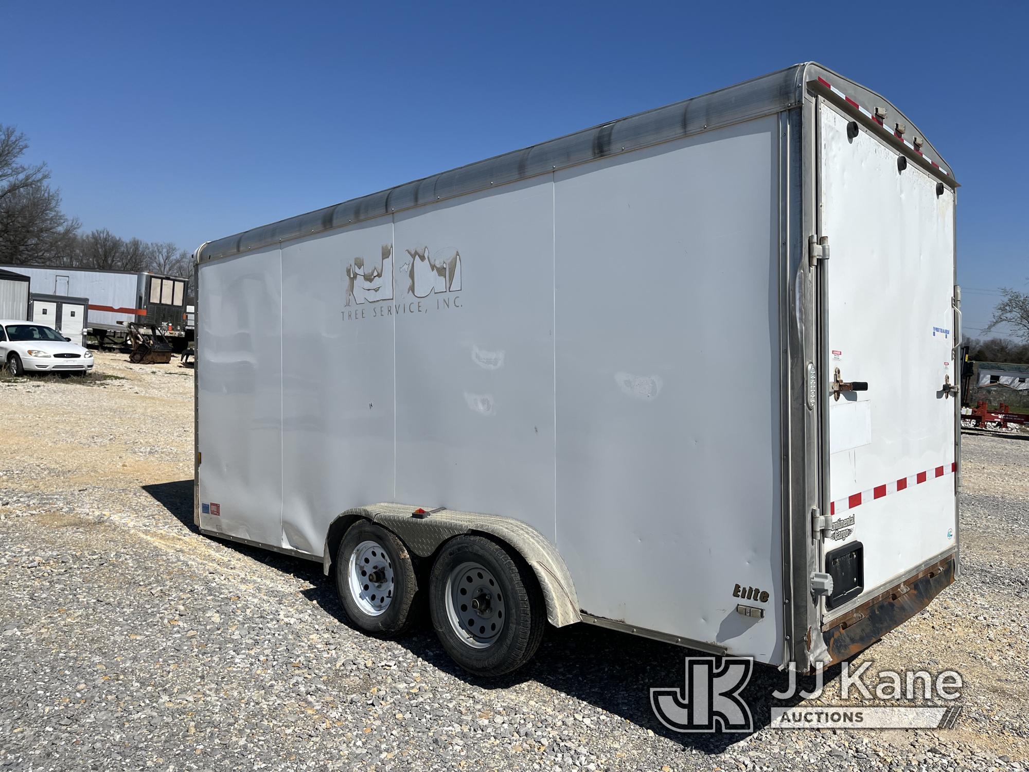 (Hawk Point, MO) 2016 Forest River T/A Enclosed Trailer No Title) (Seller States: Needs New Axle & B