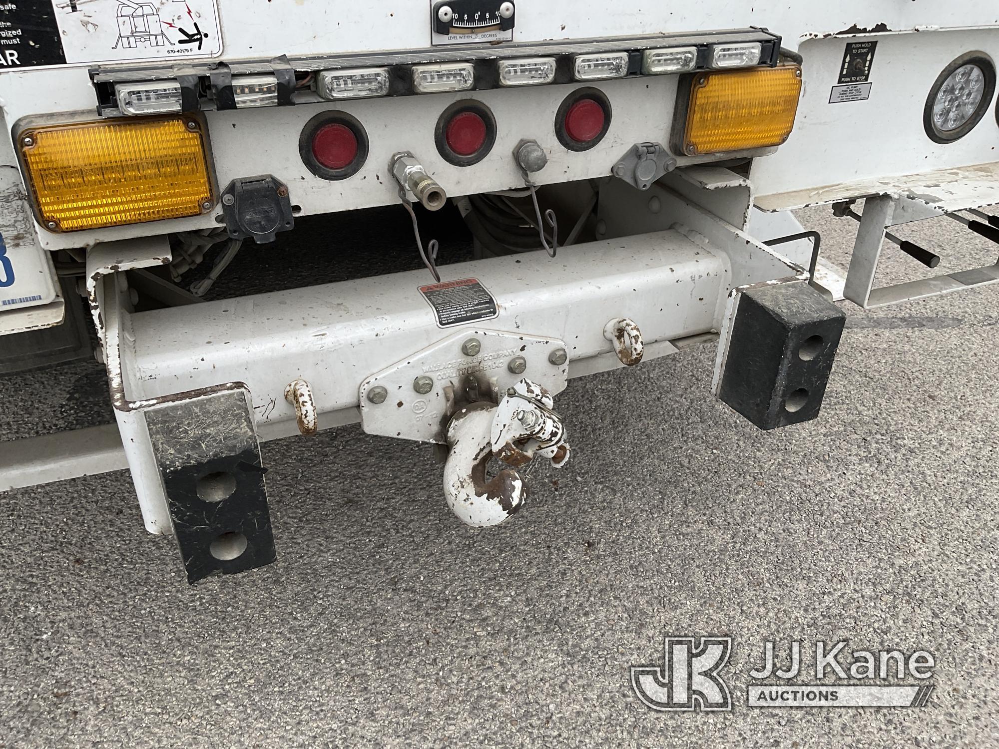 (Kerrville, TX) Altec AM55-MH, Over-Center Material Handling Bucket Truck rear mounted on 2013 Freig