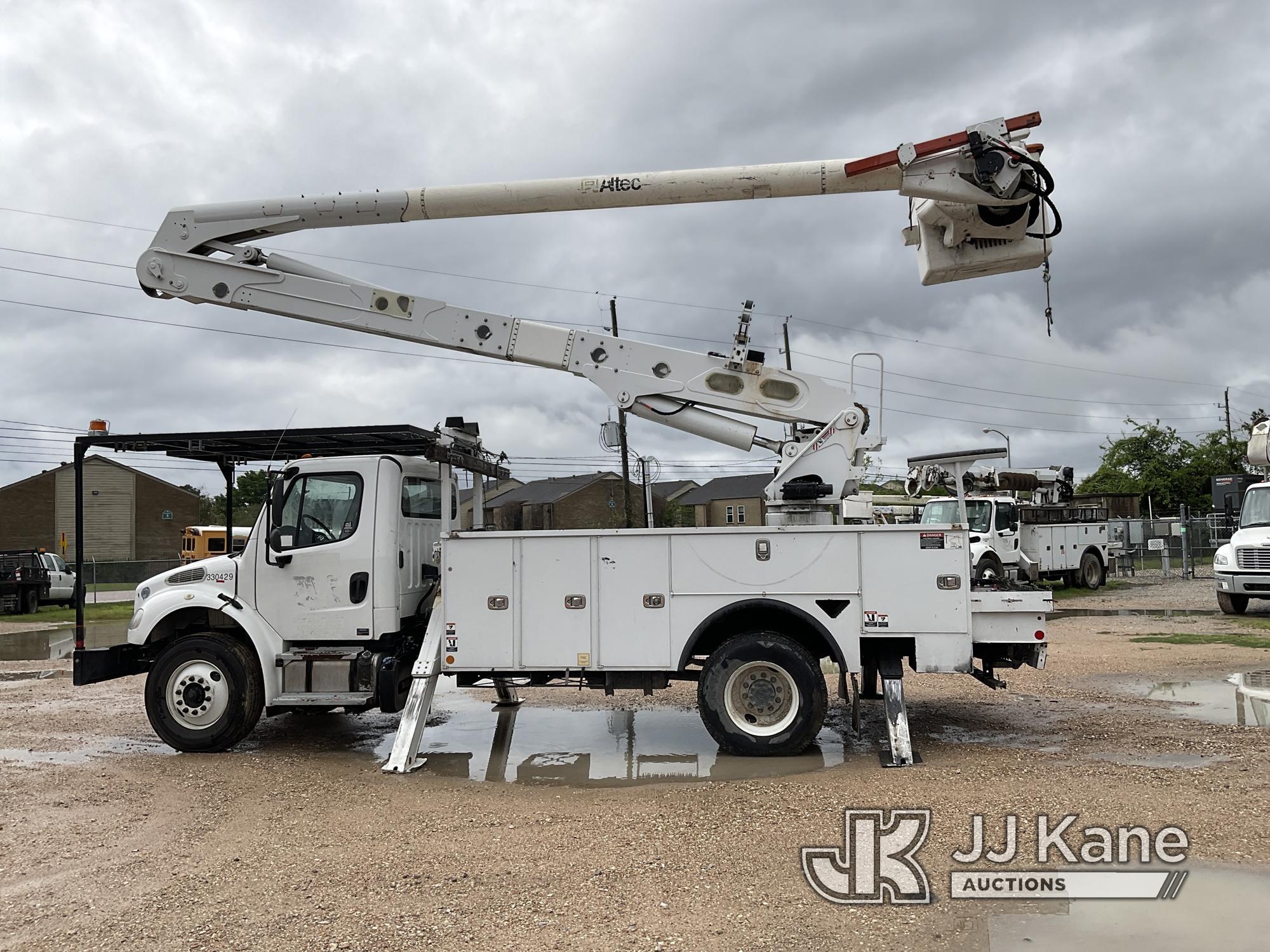 (Cypress, TX) Altec AA55-MH, Material Handling Bucket Truck rear mounted on 2018 Freightliner M2 106