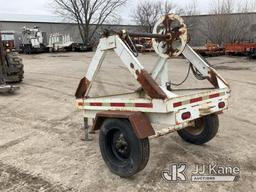 (Des Moines, IA) 1966 Homemade Reel Trailer, 9ft 4in x 6ft 4in Sold on Bill of Sale Only.  NO TITLE.