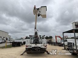 (Houston, TX) Altec AA755, Material Handling Bucket Truck rear mounted on 2012 Ford F750 Utility Tru