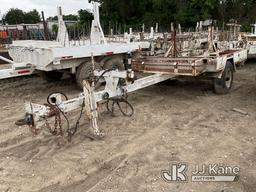(Cypress, TX) 2014 Homemade S/A Pole/Material Trailer Stands & Rolls) (Flat Tire, Must Be Hauled Awa
