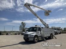 Altec AA755-MH, Material Handling Bucket rear mounted on 2014 Freightliner M2 106 Utility Truck Runs