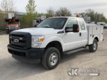 2011 Ford F350 4x4 Extended-Cab Service Truck Runs & Moves) (Vehicle Stalls when Engaging Inverter.