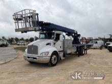 Skyhoist RX87, Hydraulic Truck Crane rear mounted on 2019 Kenworth T370 Flatbed Truck Runs & Moves) 