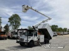 (Hawk Point, MO) Altec LRV55, Over-Center Bucket Truck mounted behind cab on 2011 Freightliner M2 10