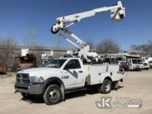 Altec AT37G, Bucket Truck mounted behind cab on 2016 RAM 5500 4x4 Service Truck Runs, Moves & Upper 