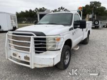 2012 Ford F250 4x4 Service Truck Runs and Moves, Check Engine Light Is On
