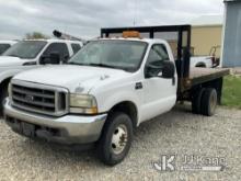 2002 Ford F350 4x4 Flatbed/Dump Truck Runs and Moves) (Dump Operates