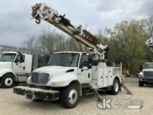 Altec DM47-TR, Digger Derrick rear mounted on 2008 International 4300 Utility Truck Runs, Moves And 