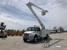 (Kansas City, MO) Altec AA755-MH, Material Handling Bucket Truck rear mounted on 2014 Freightliner M