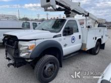 Versalift SST37EIH-01, Articulating & Telescopic Bucket Truck mounted behind cab on 2013 Ford F550 4