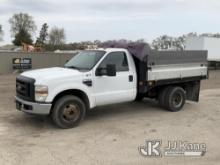 2008 Ford F350 Flatbed/Service Truck Runs & Moves) (Check Engine Light On