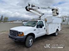 Altec AT37G, Articulating & Telescopic Bucket Truck mounted behind cab on 2000 Ford F550 Service Tru