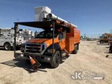 (Waxahachie, TX) Altec LR760E70, Over-Center Elevator Bucket mounted behind cab on 2013 Ford F750 Ch