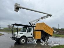 Altec LR7-58, Over-Center Bucket Truck mounted behind cab on 2016 Freightliner M2 106 Chipper Dump T