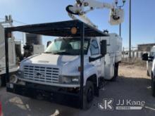 Altec AT37G, Articulating & Telescopic Bucket Truck mounted behind cab on 2008 Chevrolet C5500 Utili