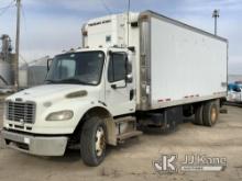 (South Beloit, IL) 2009 Freightliner M2 106 Van Body Truck, Stairs & Benches NOT Included Runs & Mov