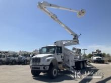 Altec AM900-E100, Double-Elevator Bucket Truck rear mounted on 2014 Freightliner M2-106 6X4 T/A Flat