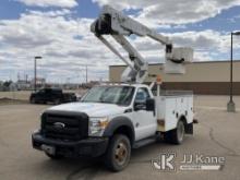 HiRanger LT38, Articulating & Telescopic Bucket Truck mounted behind cab on 2012 Ford F550 4x4 Servi