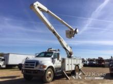 Altec AA755-MH, Material Handling Bucket Truck rear mounted on 2011 Ford F750 Utility Truck Runs, Mo