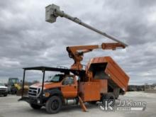 (Hawk Point, MO) Altec LR760-E70, Over-Center Elevator Bucket Truck mounted behind cab on 2013 Ford