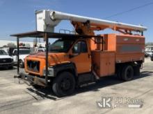 (South Beloit, IL) Altec LRV55, Over-Center Bucket Truck mounted behind cab on 2008 GMC C7500 Chippe