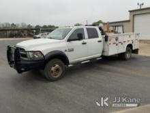 2014 RAM 5500 4x4 Crew-Cab Service Truck, Cooperative Owned Runs. Moves. Check Engine Light On. Crac