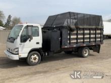 2007 Isuzu NPR Dump Flatbed Truck Runs, Moves & Dump Operates