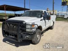 2011 Ford F350 4x4 Extended-Cab Service Truck Runs & Moves) (Jump To Start
