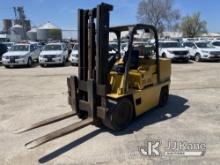 (South Beloit, IL) 1999 Caterpillar T150D Solid Tired Forklift Runs & Moves