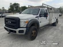 2016 Ford F550 4x4 Extended-Cab Service Truck Runs & Moves) (Body Damage
