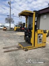 2005 Yale Stand-Up Narrow Aisle Forklift Order Picker Runs, Moves, Operates