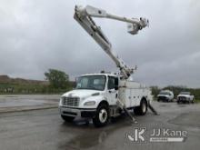 (Kansas City, MO) Altec AM55-MH, Over-Center Material Handling Bucket Truck rear mounted on 2014 Fre