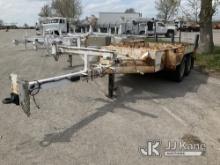 2007 Brooks Brothers Extendable T/A Material/Pole Trailer Has Rust, Low Passenger Rear Tire