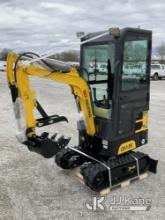 2024 AGT QH13R Mini Hydraulic Excavator New/Unused) (Front Glass Broken During Shipping