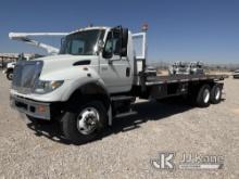 2007 International 7600 T/A Flatbed Truck Runs and Moves