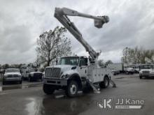 Altec AM55, Over-Center Material Handling Bucket rear mounted on 2017 International 7300 4x4 Utility