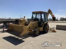 2000 Cat 426C Tractor Loader Backhoe Runs, Moves, & Operates) (Leaking Oil Under Chassis, Has Broken
