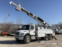 Altec DM45-BR, Digger Derrick rear mounted on 2013 Freightliner M2 106 T/A Utility Truck Runs, Moves