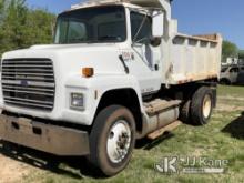 1995 Ford LN8000 Dump Truck Runs, Moves, & Operates) (Jump to Start, Driveshaft Disconnected for Tra