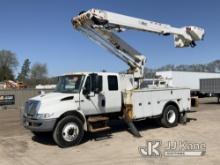 Altec TA50, Articulating & Telescopic Material Handling Bucket Truck mounted behind cab on 2011 Inte