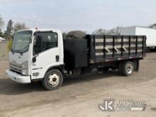2008 Isuzu NQR Dump Flatbed Truck Runs, Moves & Dump Operates