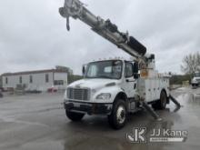 Altec DC47-TR, Digger Derrick rear mounted on 2014 Freightliner M2 106 4x4 Utility Truck Runs, Moves