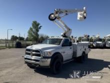 Altec AT37G, Articulating & Telescopic Bucket mounted behind cab on 2015 RAM 5500 Service Truck Runs